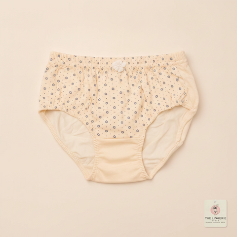 Floral Ditsy Print Full-Coverage Cotton Brief | Soft Everyday Comfort Underwear